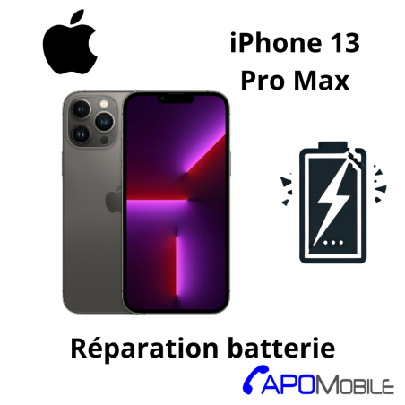 Réparation Batterie Apple iPhone 13 Pro Max - APOMobile