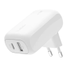 BELKIN Chargeur 42W 2 Ports (USB-A + USB-C) | Charge Rapide & Polyvalente | APOMobile